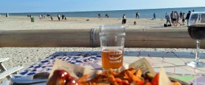 beach bars are one of the options of where to eat in liepaja in the summertime