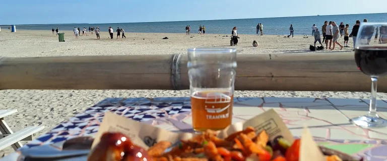 beach bars are one of the options of where to eat in liepaja in the summertime