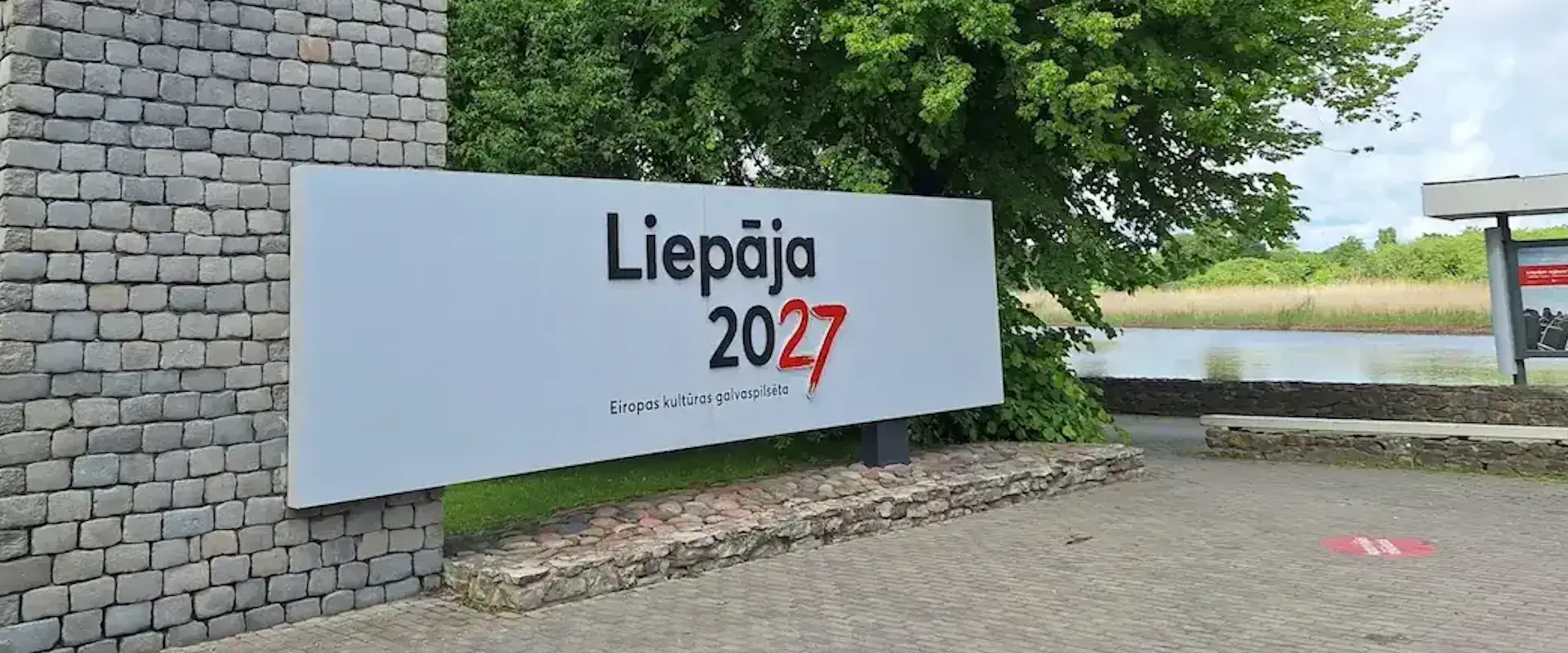 liepaja 2027 european capital of culture ECoC welcome to the city mural
